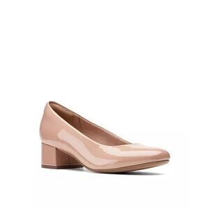 Clarks Collection Women's Marilyn Leah Pumps nude patent leather heels sz 8 new